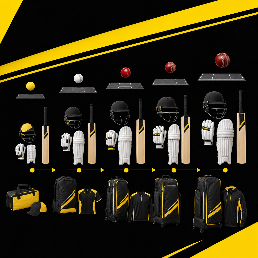 Diagram of junior cricket pathway from entry program to club age groups